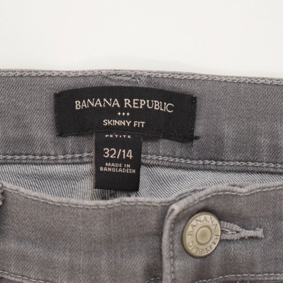 Banana Republic PETITE Gray Soft & Stretchy Skinny Ankle Jeans - Picture 3 of 5